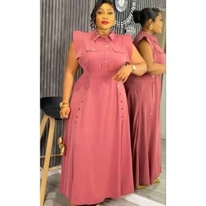 Sleeveless Maxi Dress in Rose by